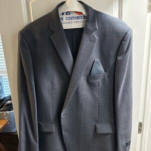 Ralph Lauren Charcoal &Blue Checkered Blazer